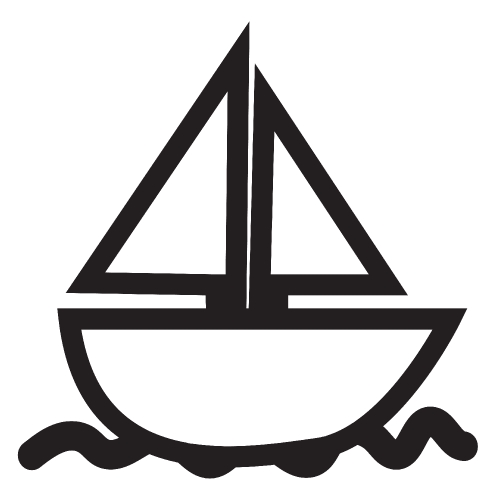 Sail boat icon 
