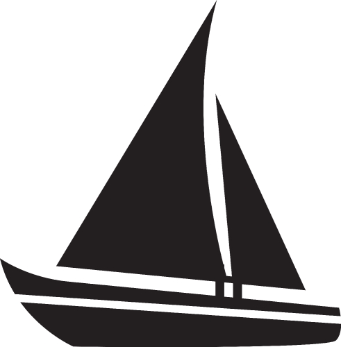 Sailing boat icon