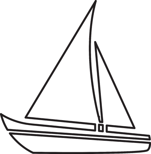 Sailing boat icon