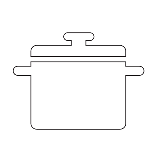 Saucepan icon, Kitchen pan icon