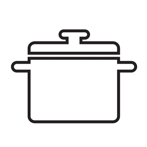 Saucepan icon, Kitchen pan icon