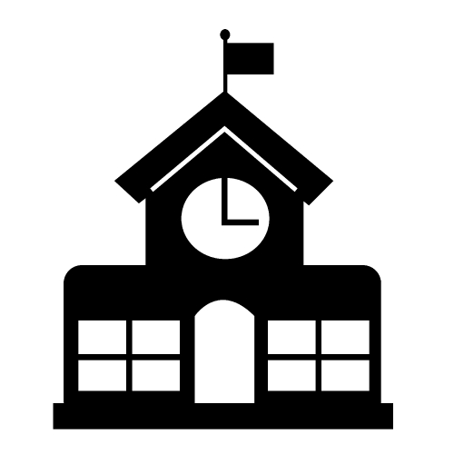 School building icon