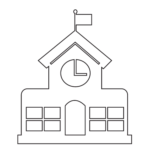 School building icon