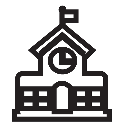 School building icon