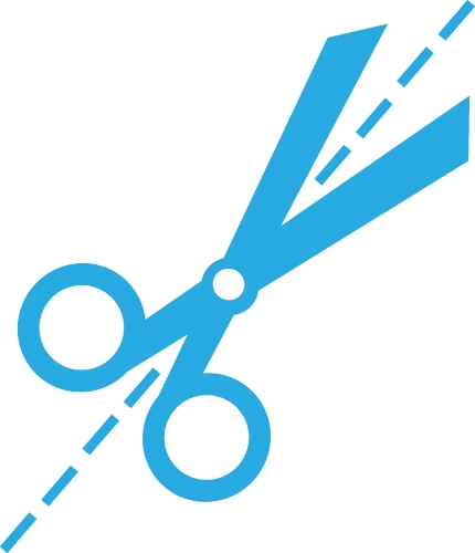 Scissors icon symbol sign design 