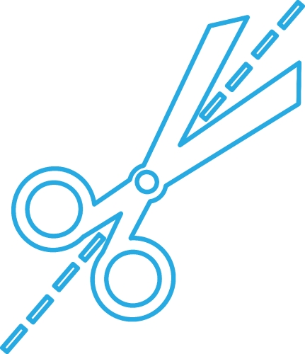 Scissors icon symbol sign design 