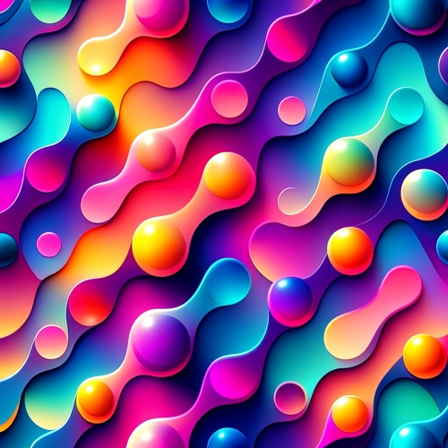 Seamless Pattern Colorful gradient color liquid shape Abstract B