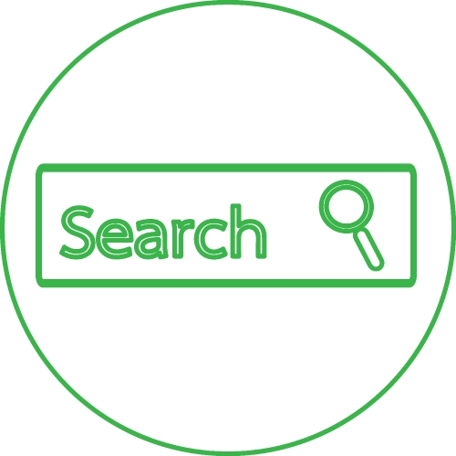 search icon find sign design