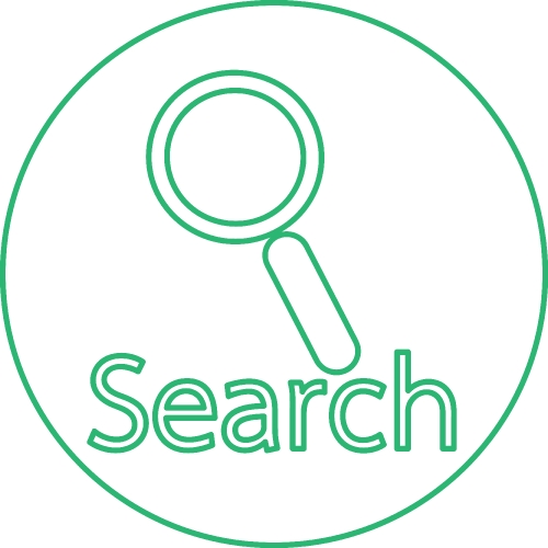 search icon find sign design