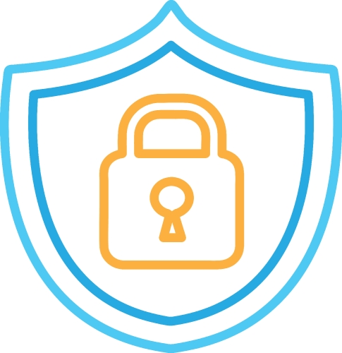 Security icon anti virus sign design