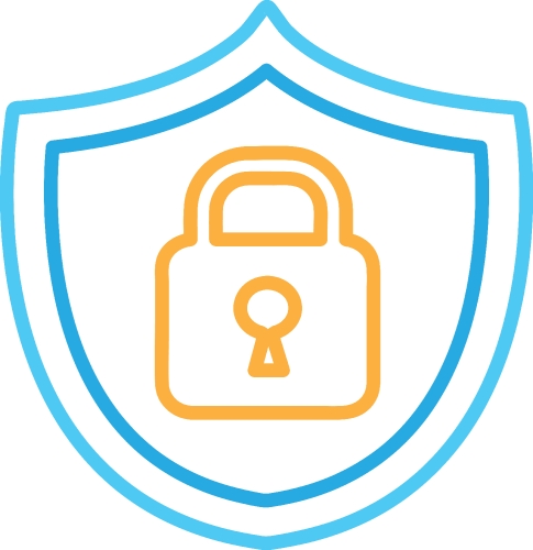 Security icon anti virus sign design