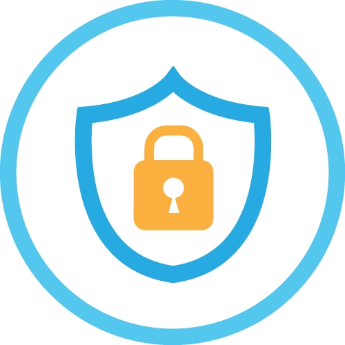 Security icon anti virus sign design