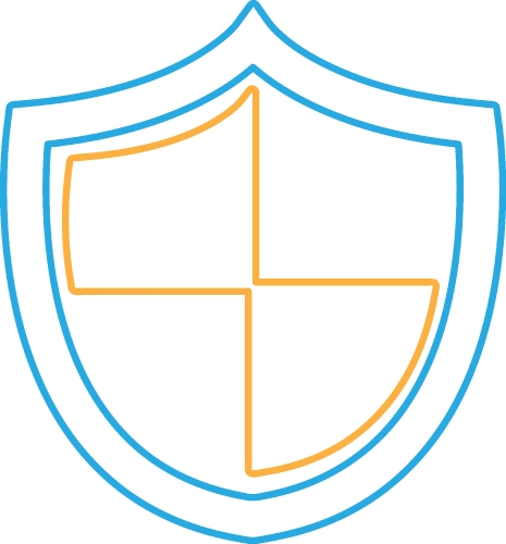 Security icon anti virus sign design