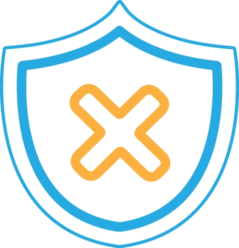 Security icon anti virus sign design