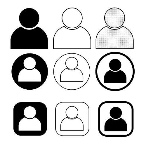 Set sign of People icon