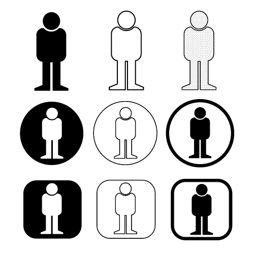 Set sign of People icon