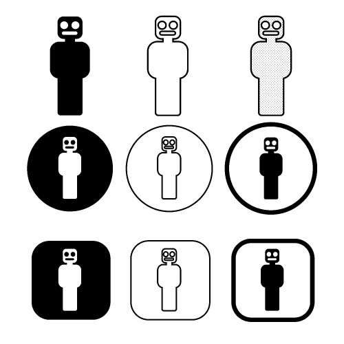 Set sign of People icon