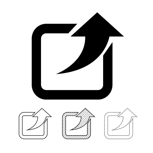 Share icon graphic deign