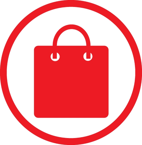 Shopping bag icon Sale package sign design