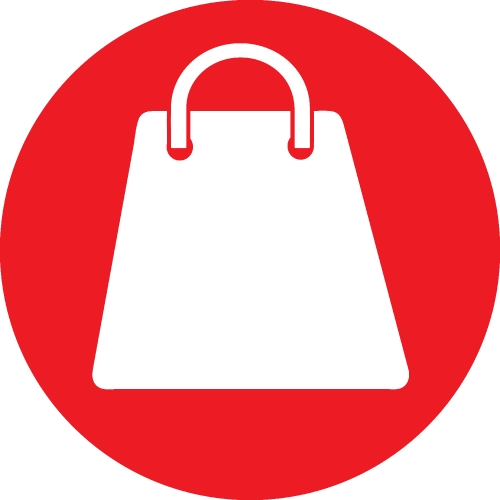 Shopping bag icon Sale package sign design