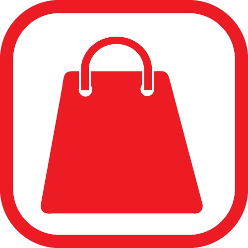 Shopping bag icon Sale package sign design