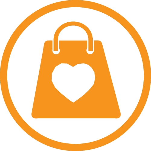 Shopping bag icon Sale package sign design