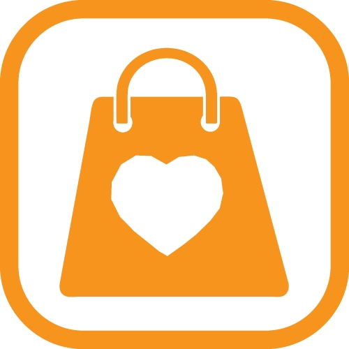 Shopping bag icon Sale package sign design