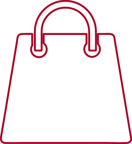 Shopping bag icon Sale package sign design