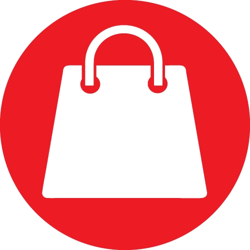 Shopping bag icon Sale package sign design