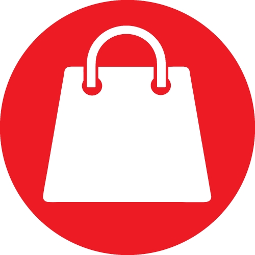 Shopping bag icon Sale package sign design