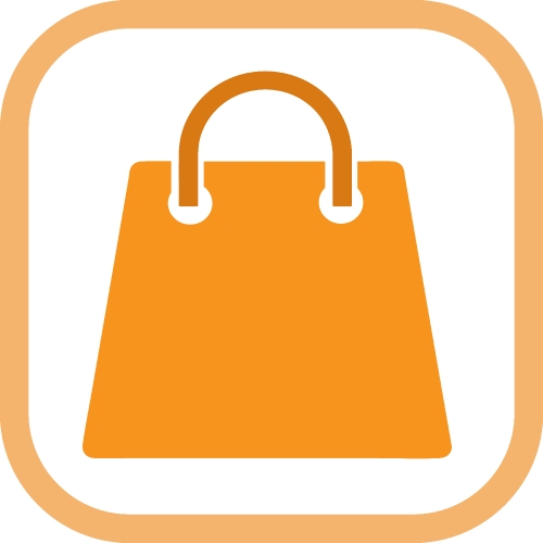 Shopping bag icon Sale package sign design