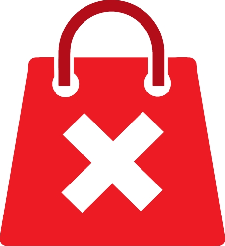 Shopping bag icon Sale package sign design