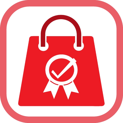 Shopping bag icon Sale package sign design