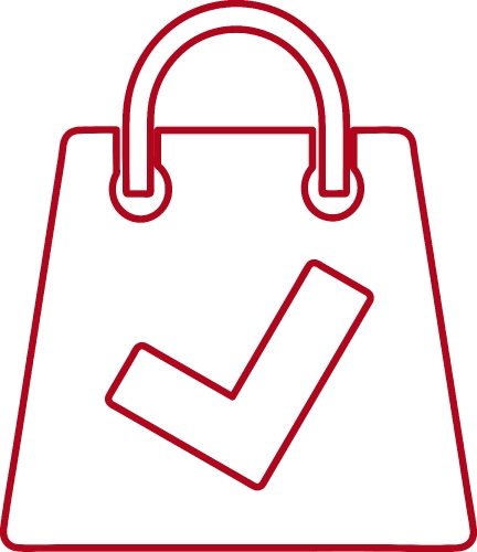 Shopping bag icon Sale package sign design