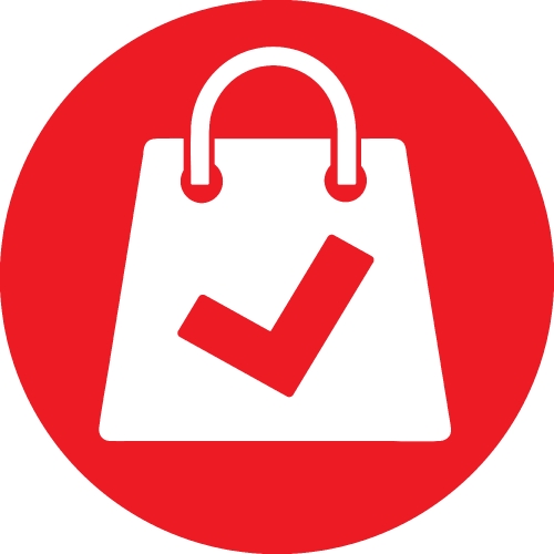 Shopping bag icon Sale package sign design