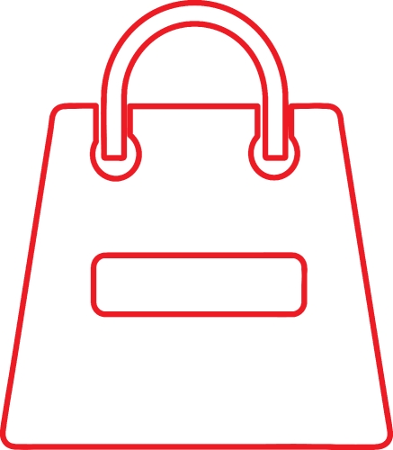 Shopping bag icon Sale package sign design