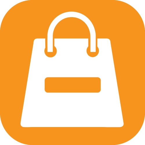 Shopping bag icon Sale package sign design