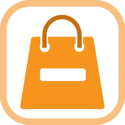 Shopping bag icon Sale package sign design