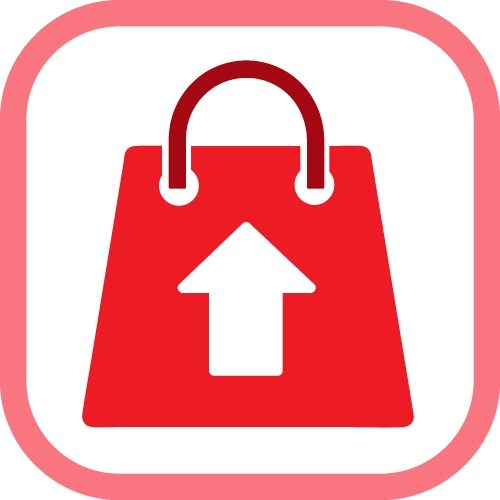 Shopping bag icon Sale package sign design