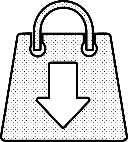 Shopping bag icon Sale package sign design