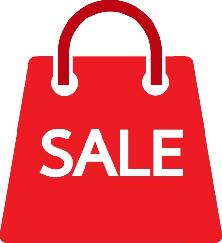 Shopping bag icon Sale package sign design