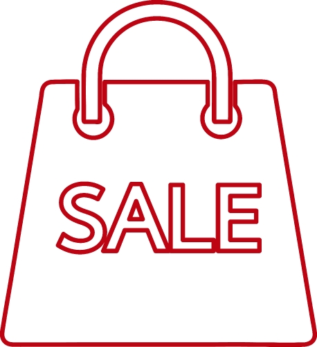 Shopping bag icon Sale package sign design