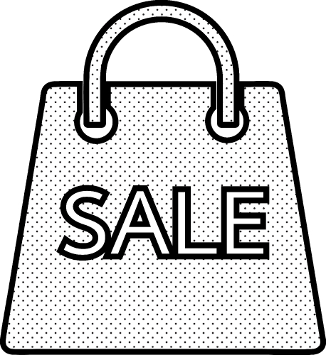 Shopping bag icon Sale package sign design