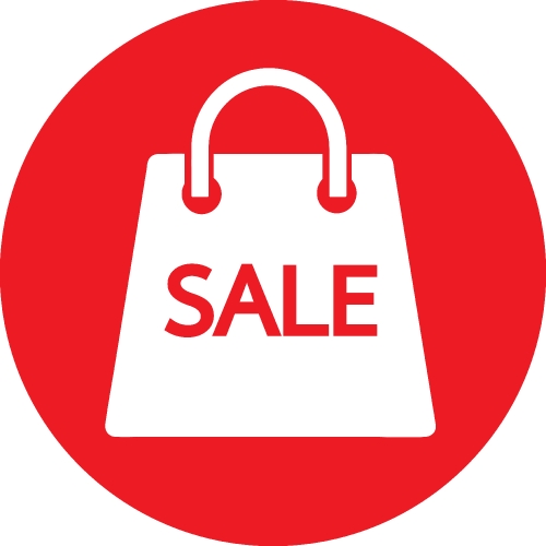 Shopping bag icon Sale package sign design