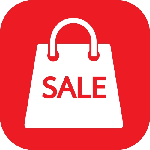 Shopping bag icon Sale package sign design