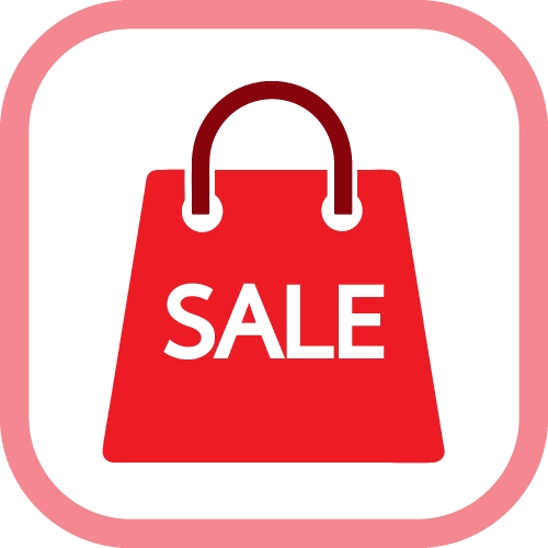 Shopping bag icon Sale package sign design