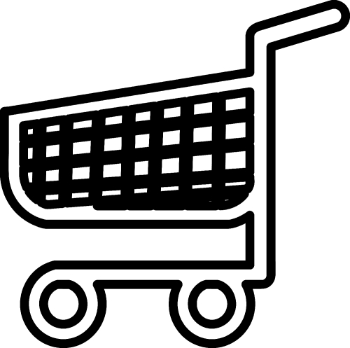 shopping cart trolley icon sign