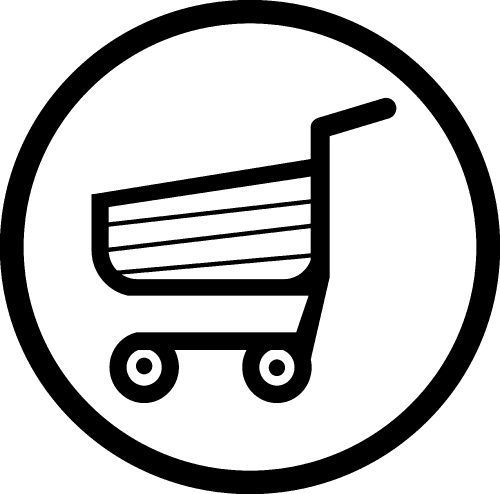 shopping cart trolley icon sign