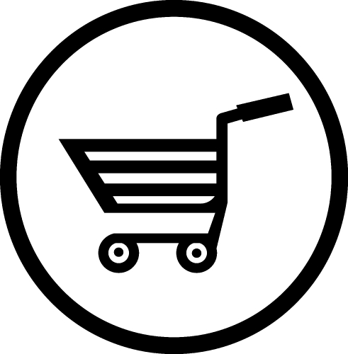 shopping cart trolley icon sign