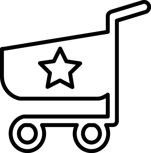 shopping cart trolley icon sign